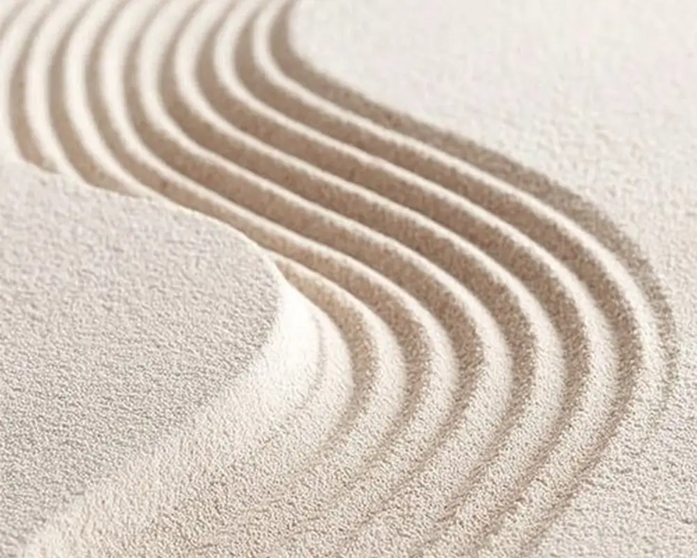 Ondes gravées dans le sable